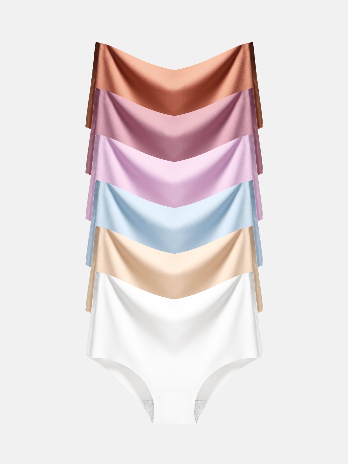 Women's Seamless Cheeky Panties No-Show Bikini Underwear for Women 6-PACK 855