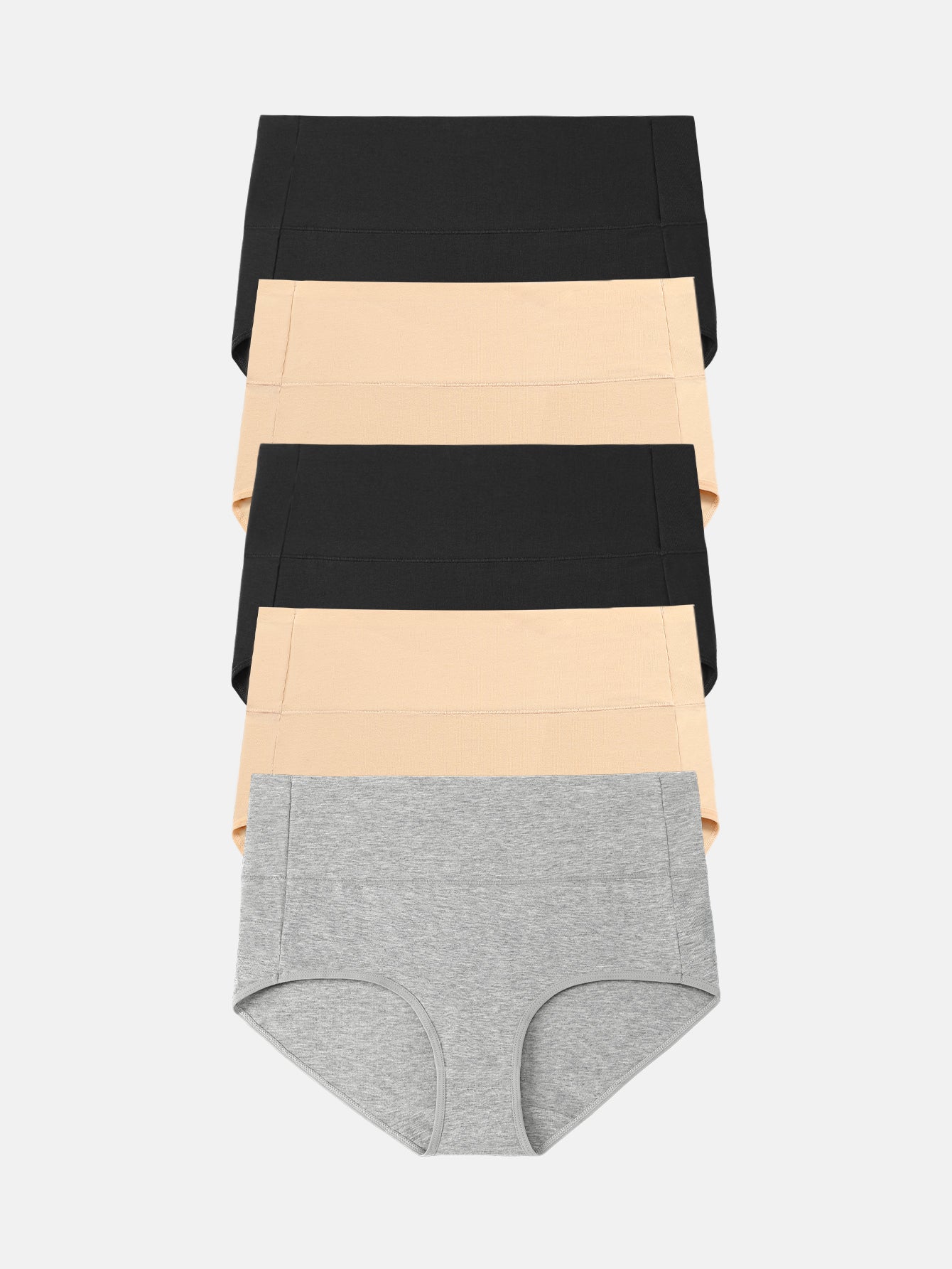 Women's High Waist Full Coverage Cotton Panties Multipack  5-pack 1002