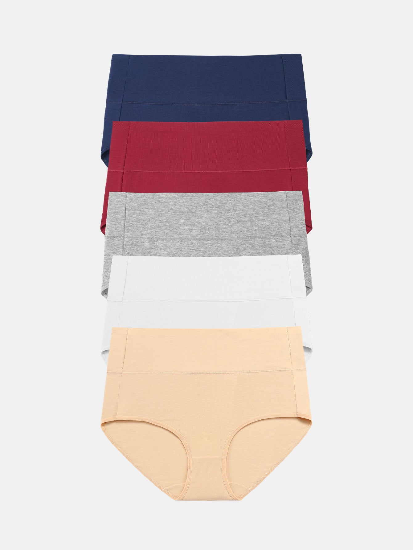 Women's High Waist Full Coverage Cotton Panties Multipack  5-pack 1002
