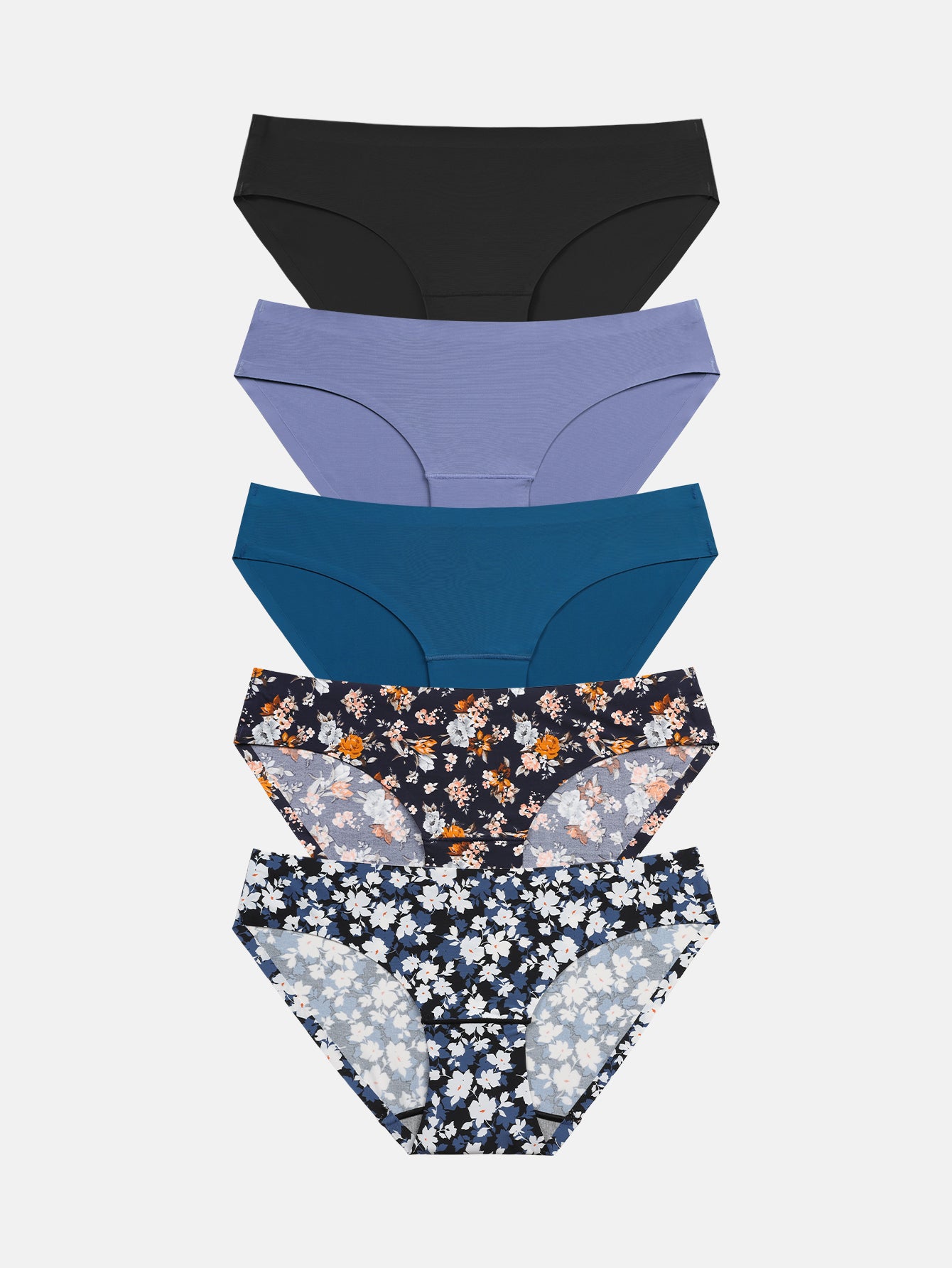 Women's Seamless Underwear No Show Panties Bikini Multipack  5-pack 826