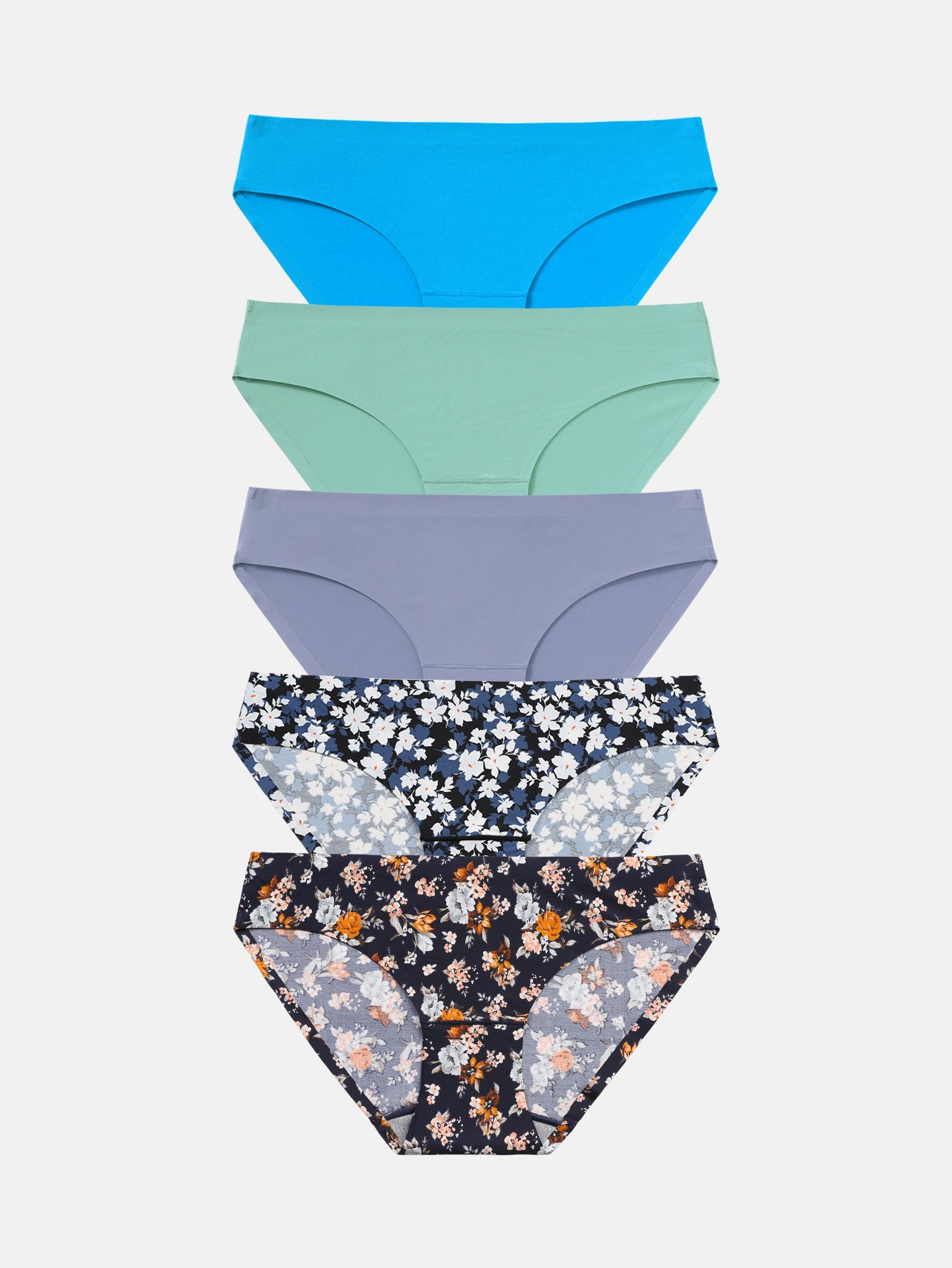 Women's Seamless Underwear No Show Panties Bikini Multipack  5-pack 826