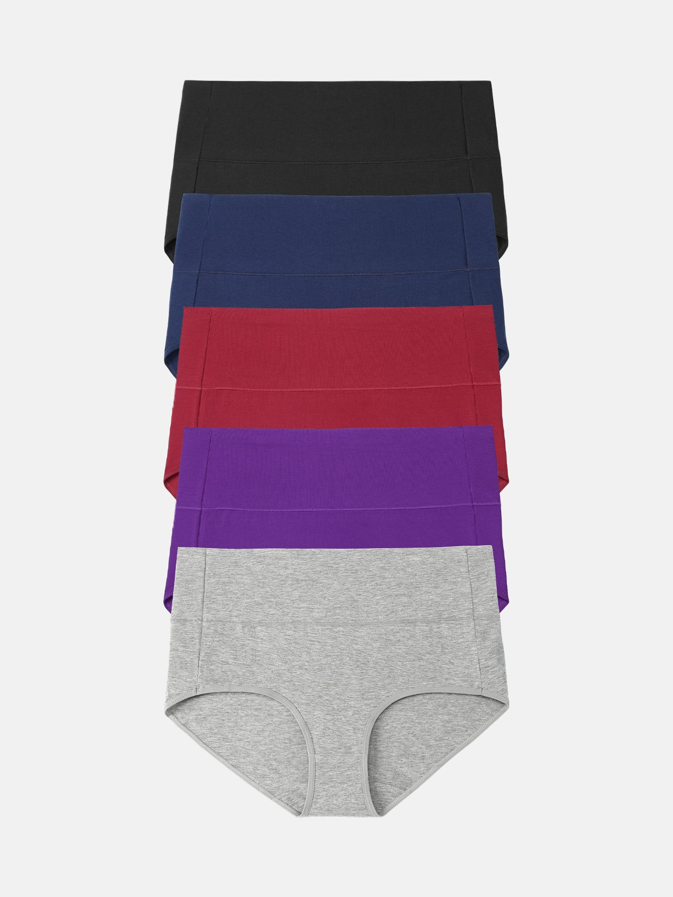 Women's High Waist Full Coverage Cotton Panties Multipack  5-pack 1002