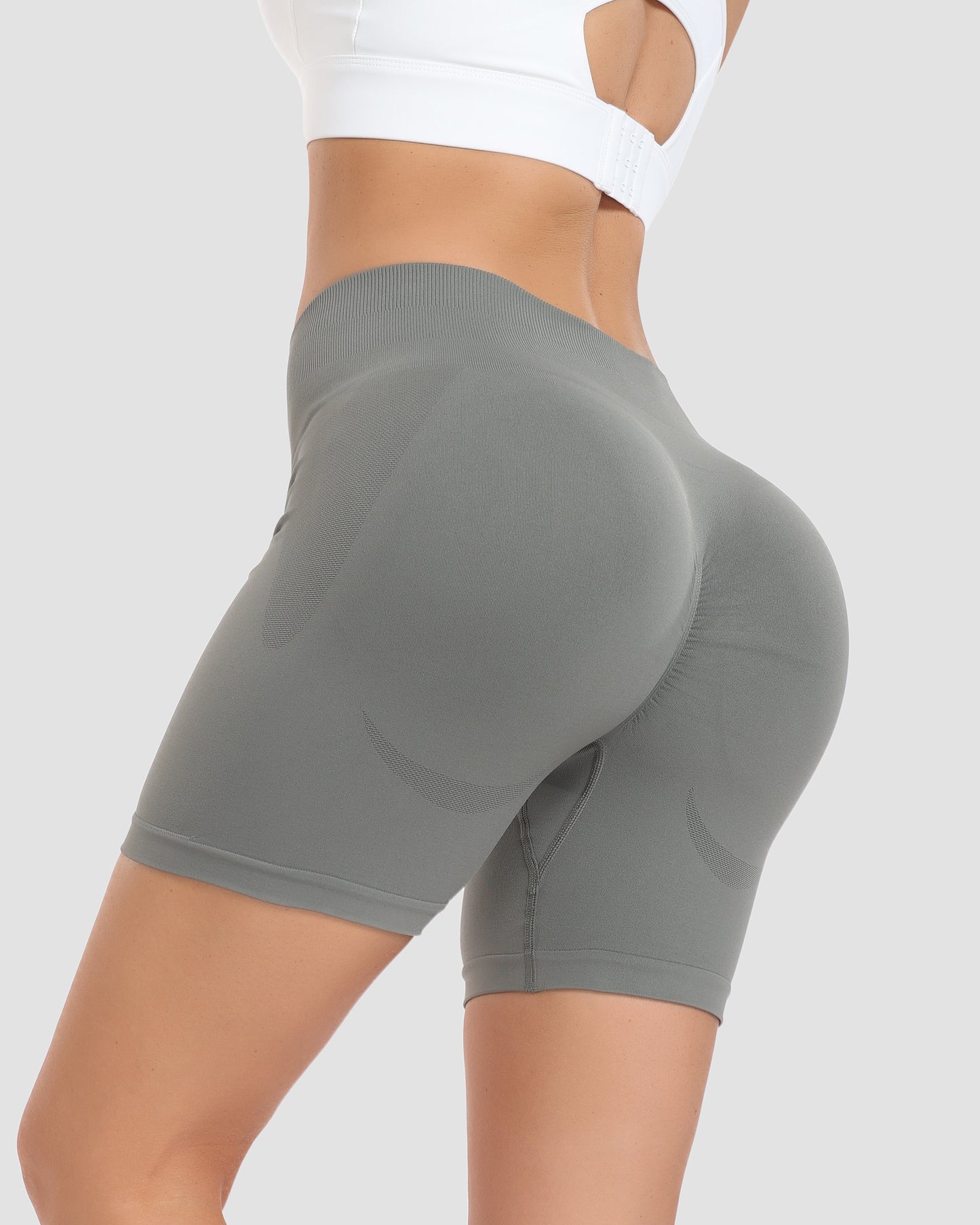 Skinny Seamless Women's Lightweight Sweatpants Shorts for Running Yoga Workout
