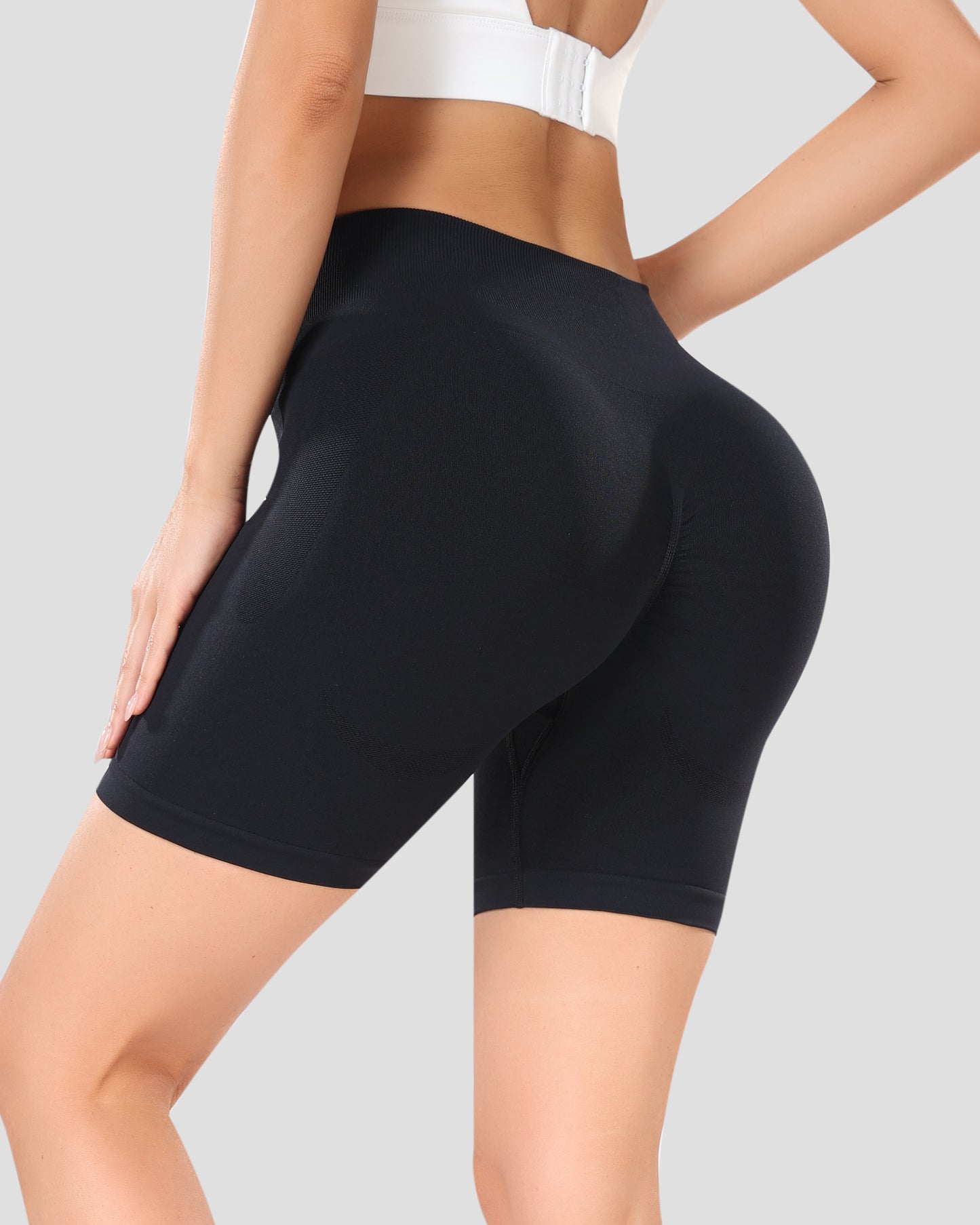 Skinny Seamless Women's Lightweight Sweatpants Shorts for Running Yoga Workout