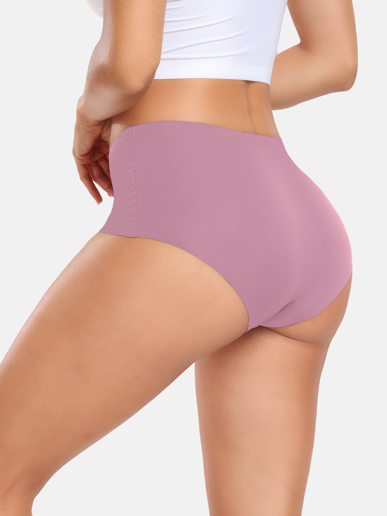 Women's Seamless Cheeky Panties No-Show Bikini Underwear for Women 6-PACK 855