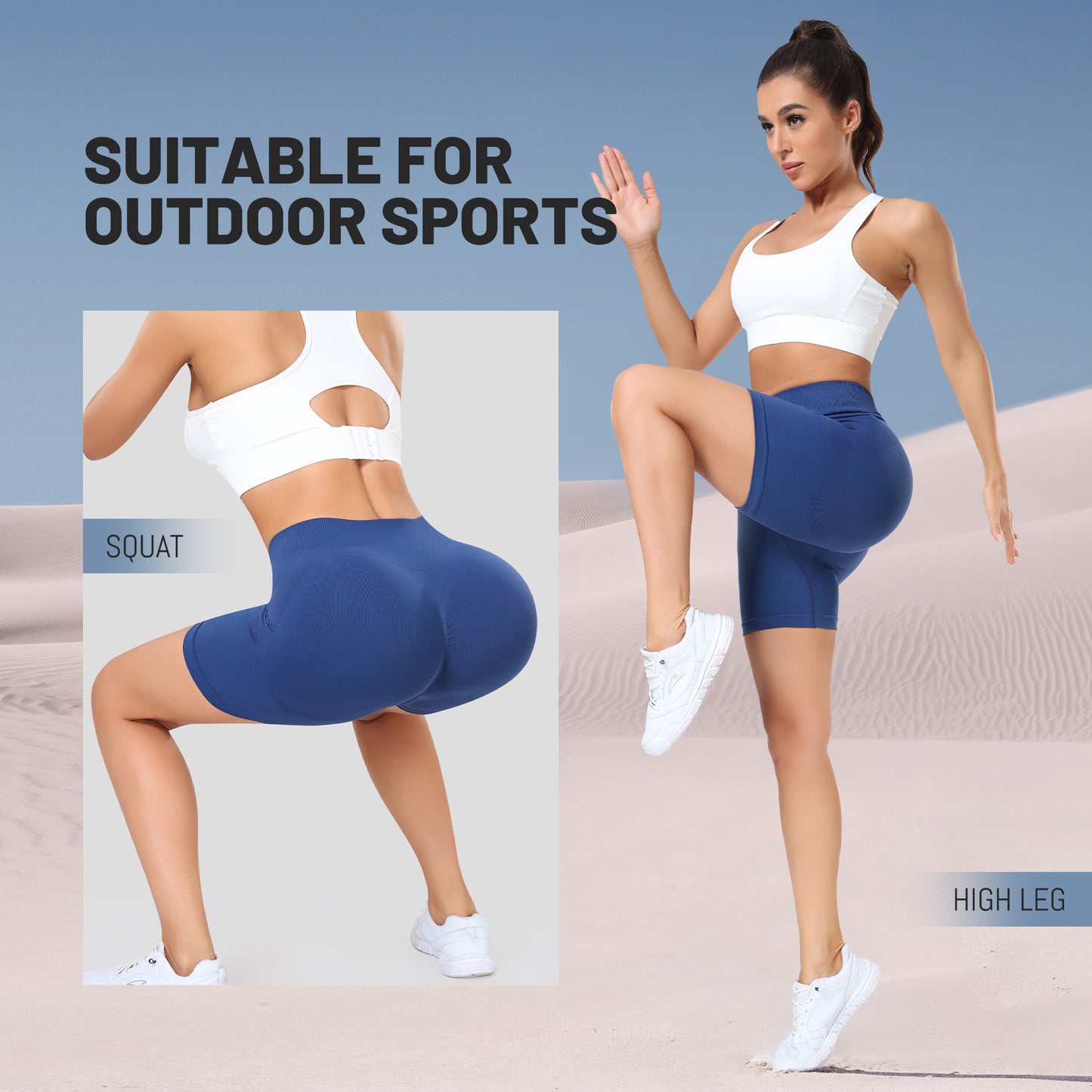 Skinny Seamless Women's Lightweight Sweatpants Shorts for Running Yoga Workout
