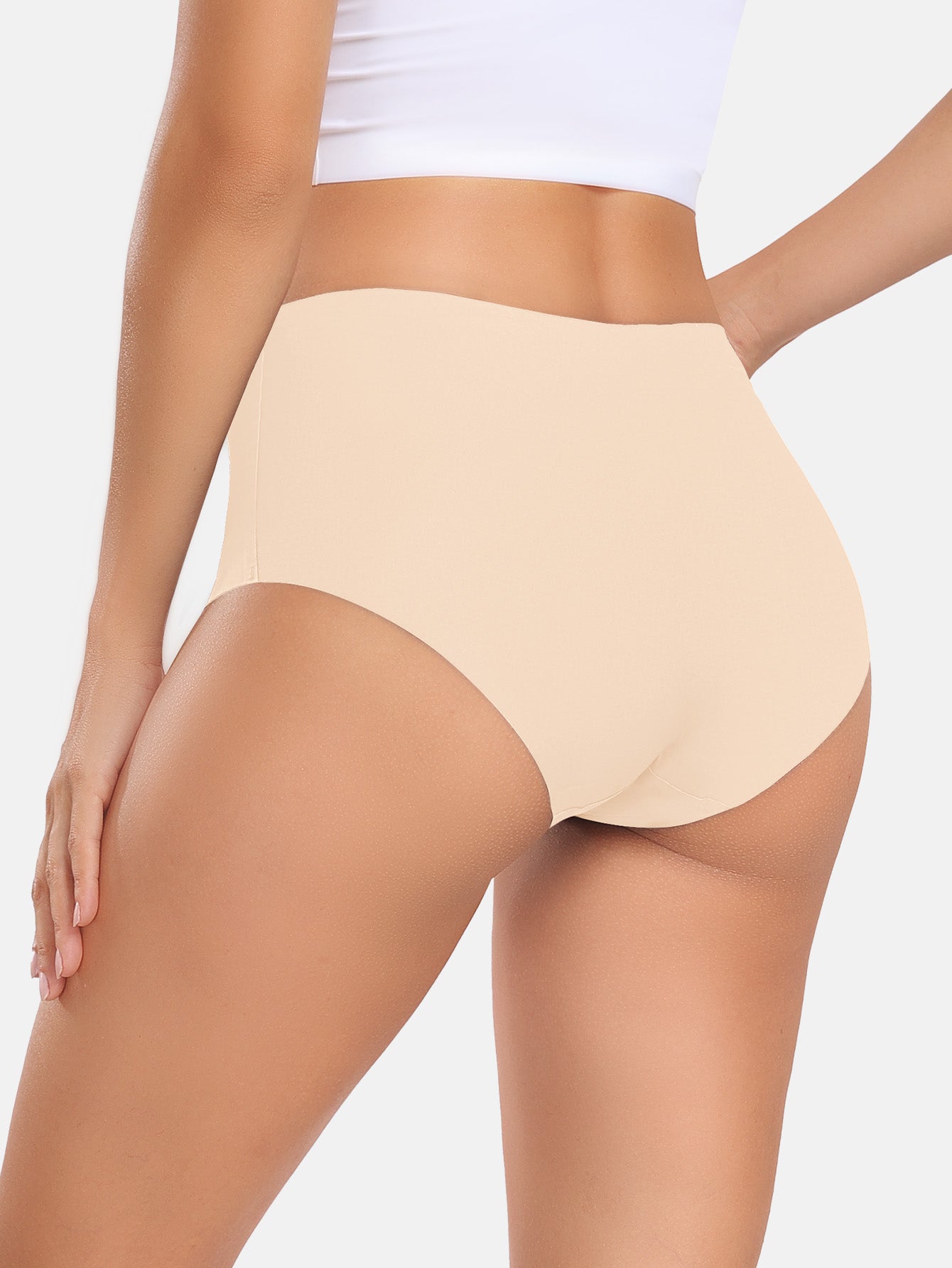 Women's Seamless Cheeky Panties No-Show Bikini Underwear for Women 6-PACK 855