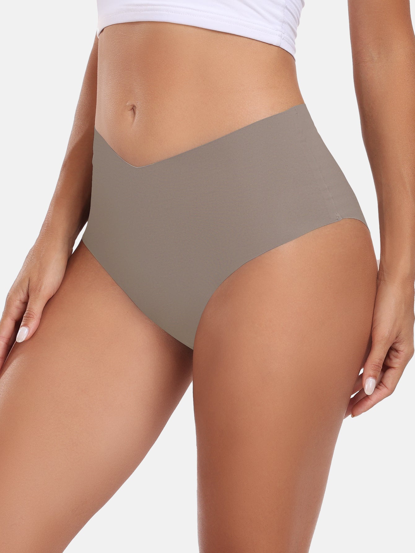 Women's Seamless Cheeky Panties No-Show Bikini Underwear for Women 6-PACK 855