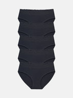 Women's Lace Cotton Bikini Multipack underwear 5-pack 6002
