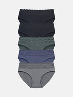 Women's Lace Cotton Bikini Multipack underwear 5-pack 6002