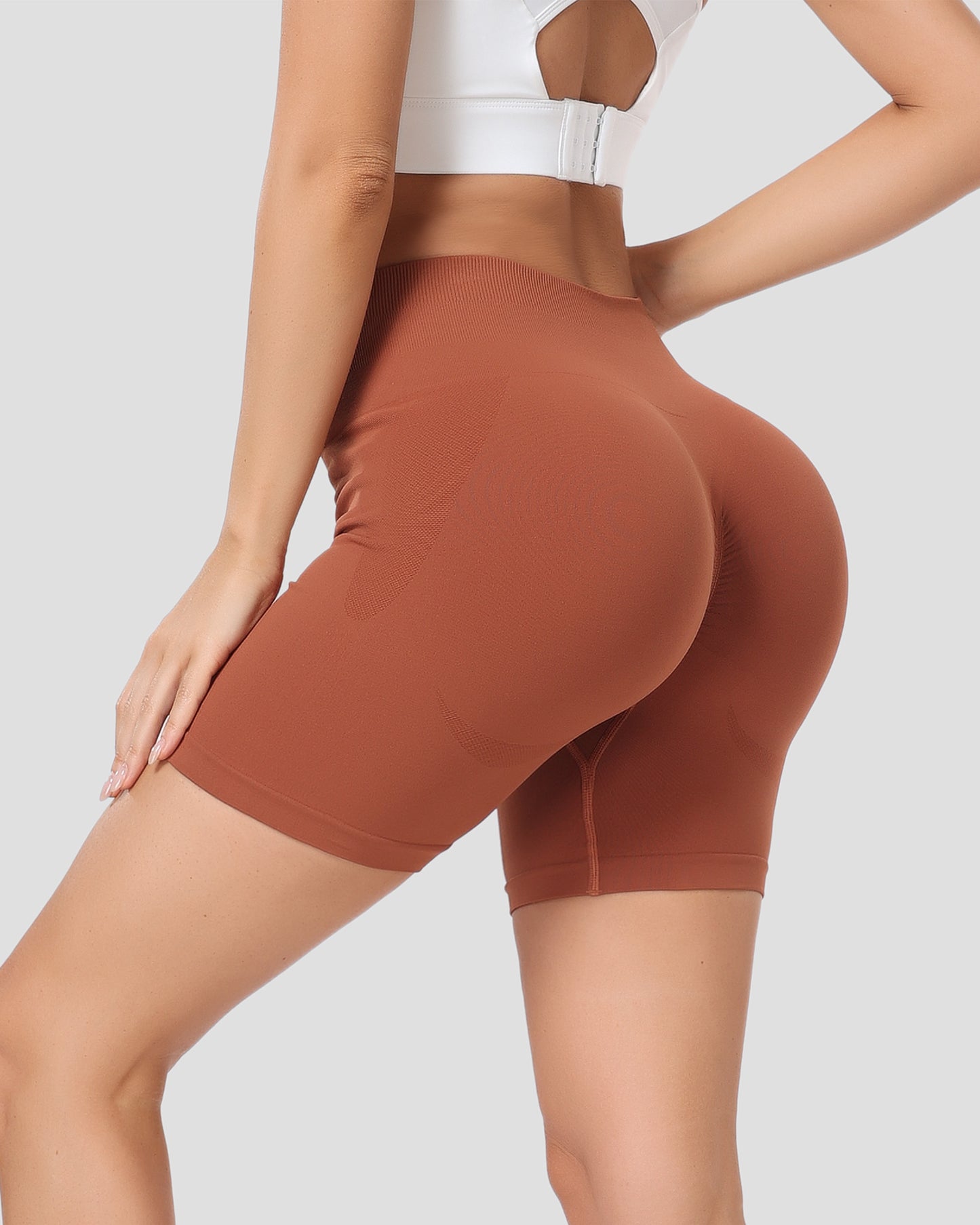 Skinny Seamless Women's Lightweight Sweatpants Shorts for Running Yoga Workout