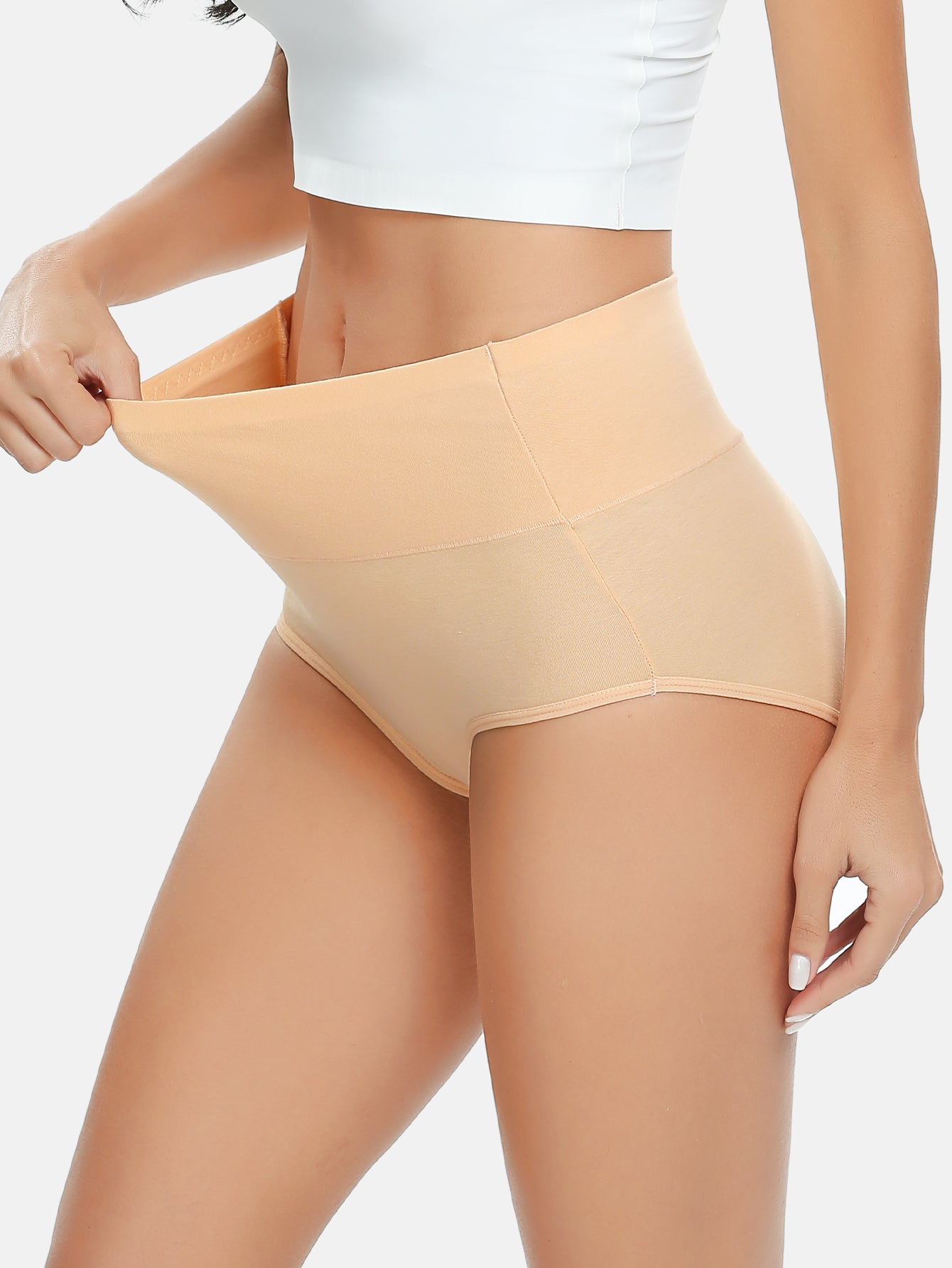 Women's High Waist Full Coverage Cotton Panties Multipack  5-pack 1002