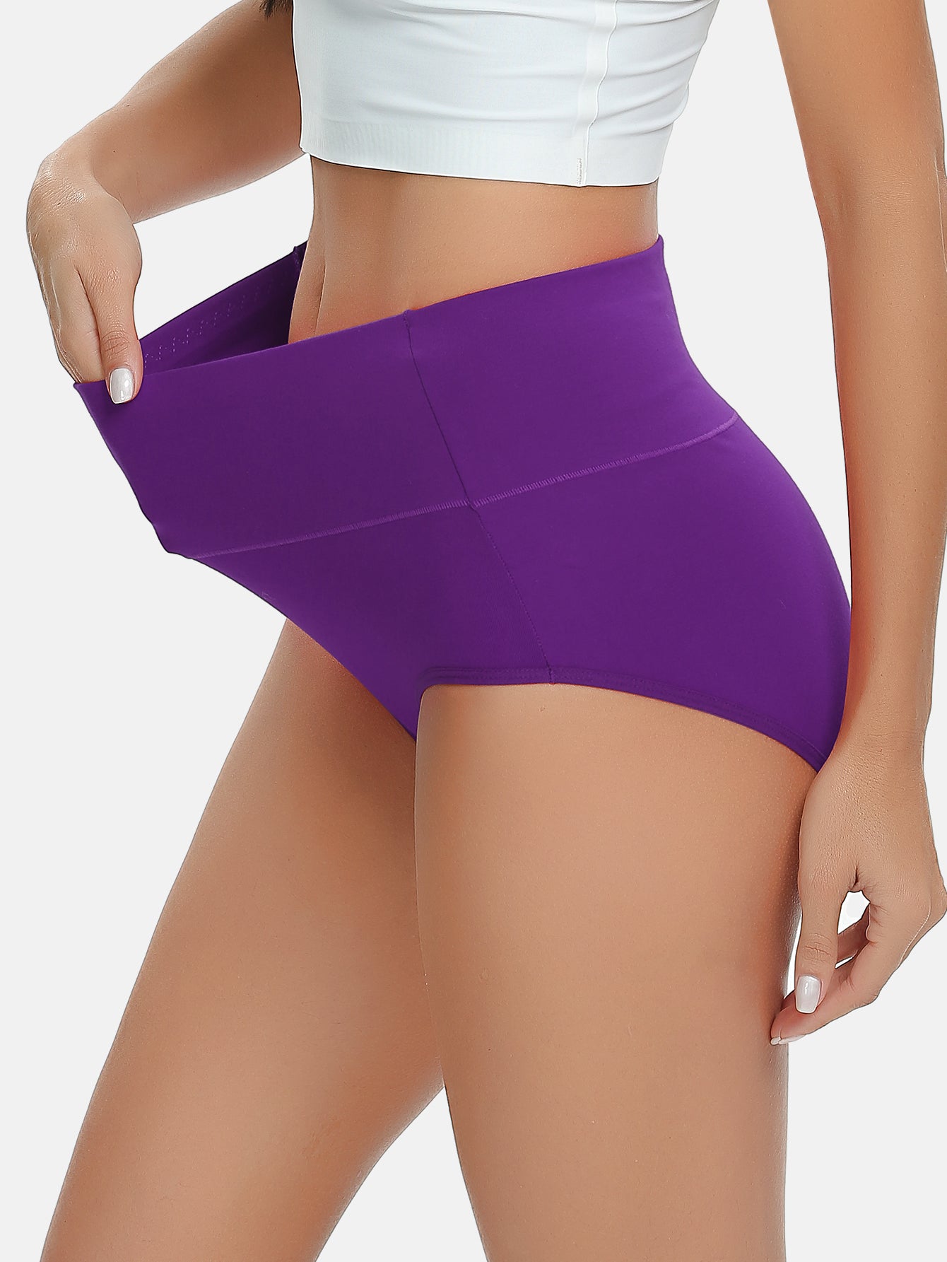 Women's High Waist Full Coverage Cotton Panties Multipack  5-pack 1002