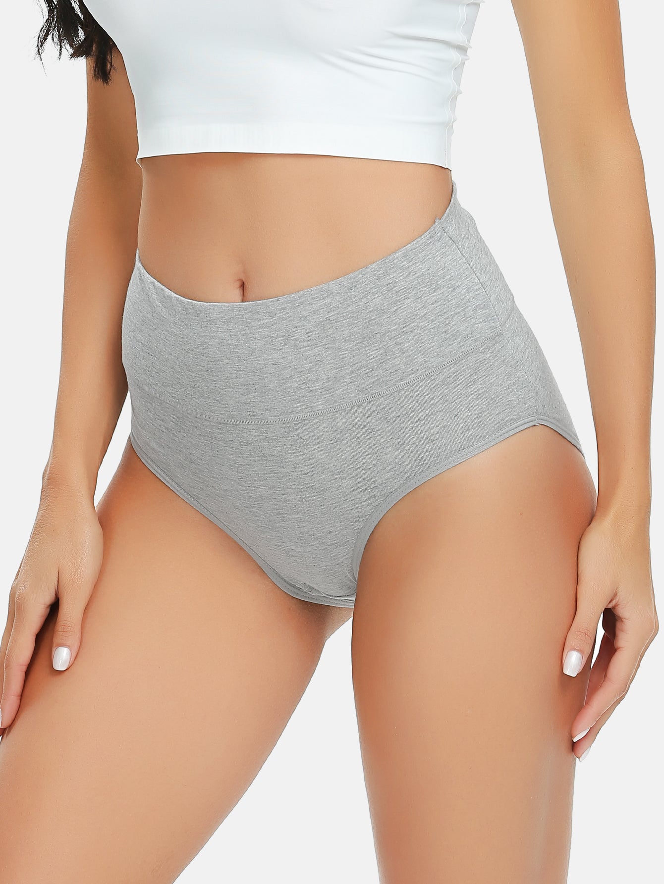 Women's High Waist Full Coverage Cotton Panties Multipack  5-pack 1002