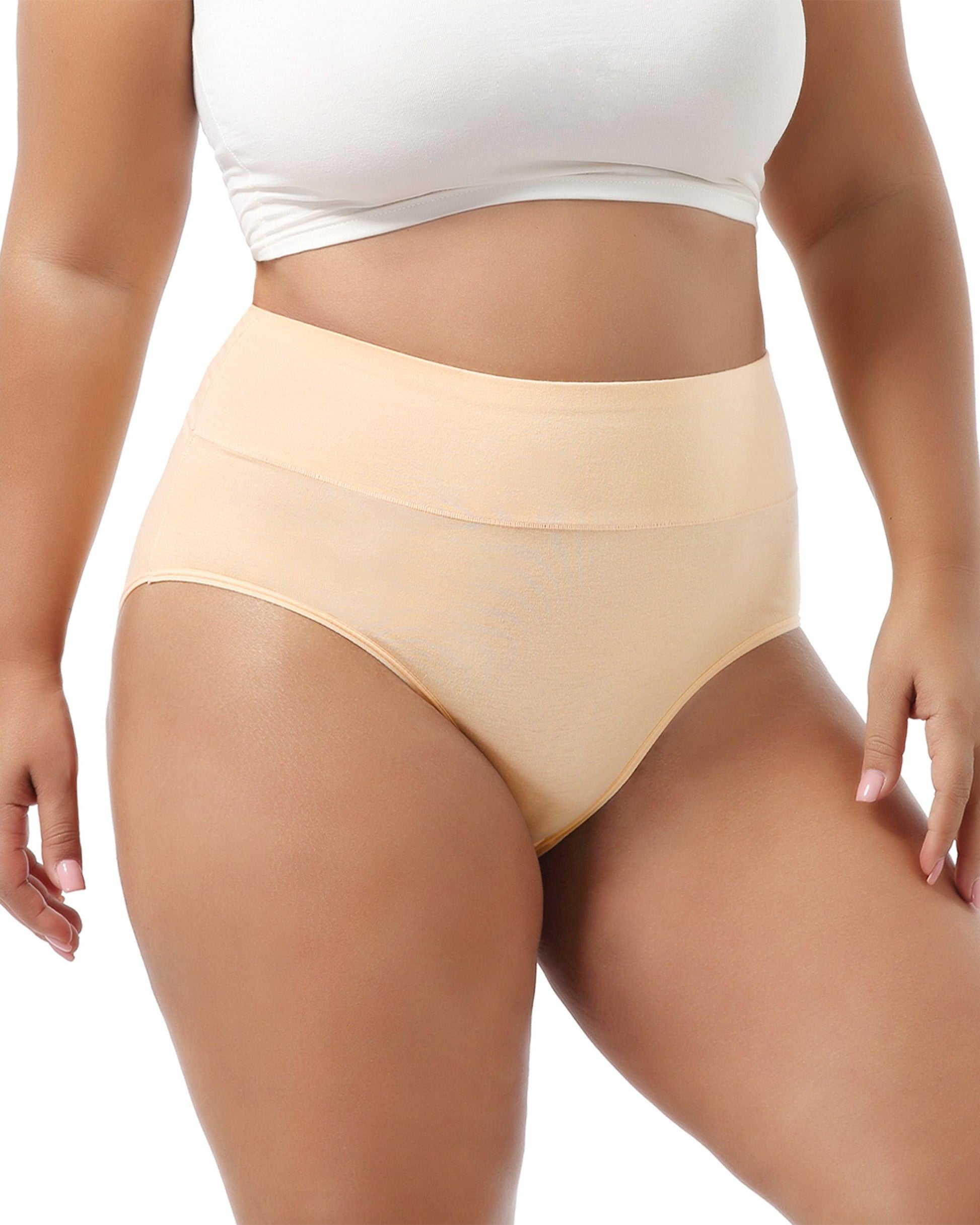 Women's High Waist Full Coverage Cotton Panties Multipack - GNEPH - GNEPH