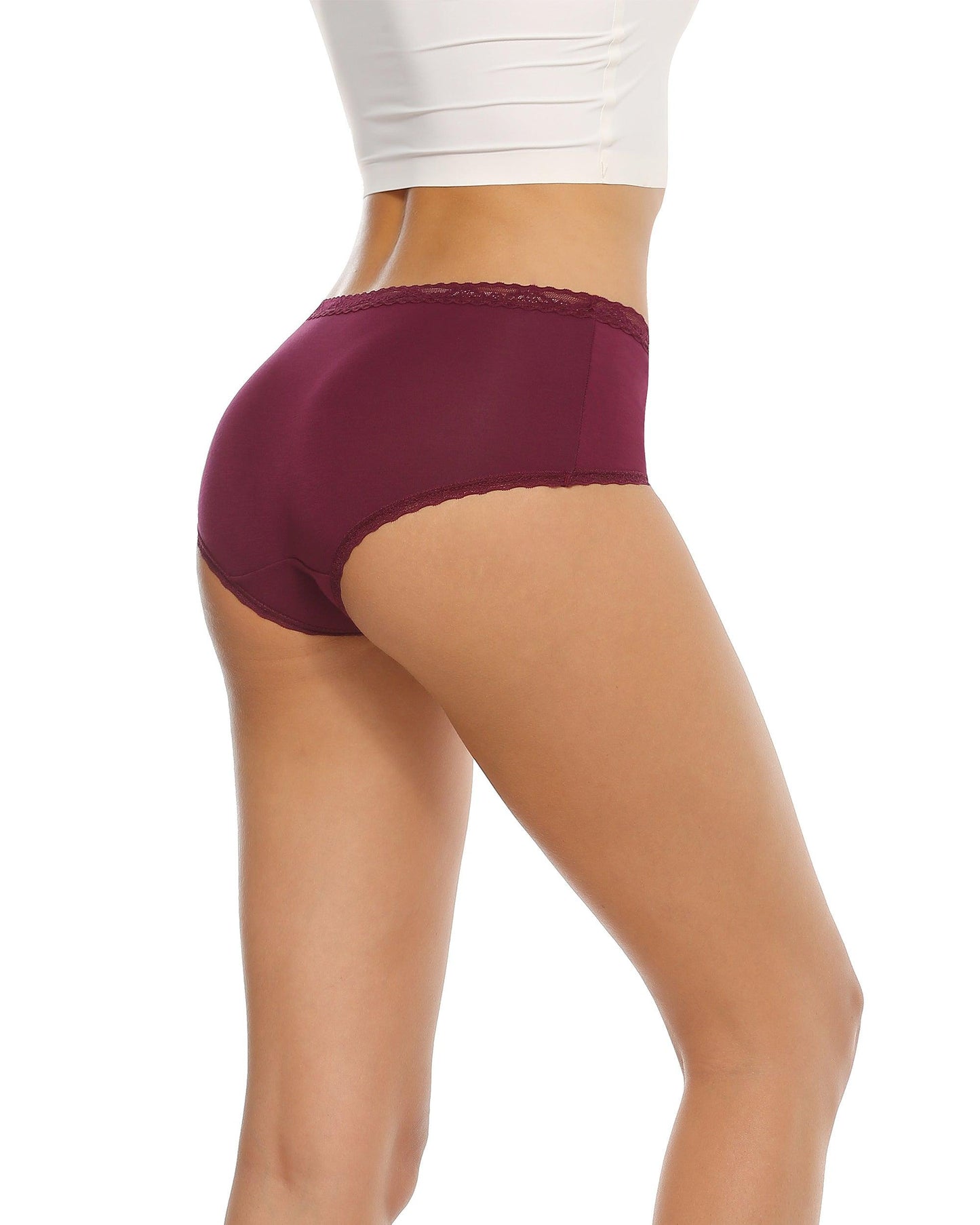 Women's Modal Hipster Underwear with Lace - GNEPH - GNEPH
