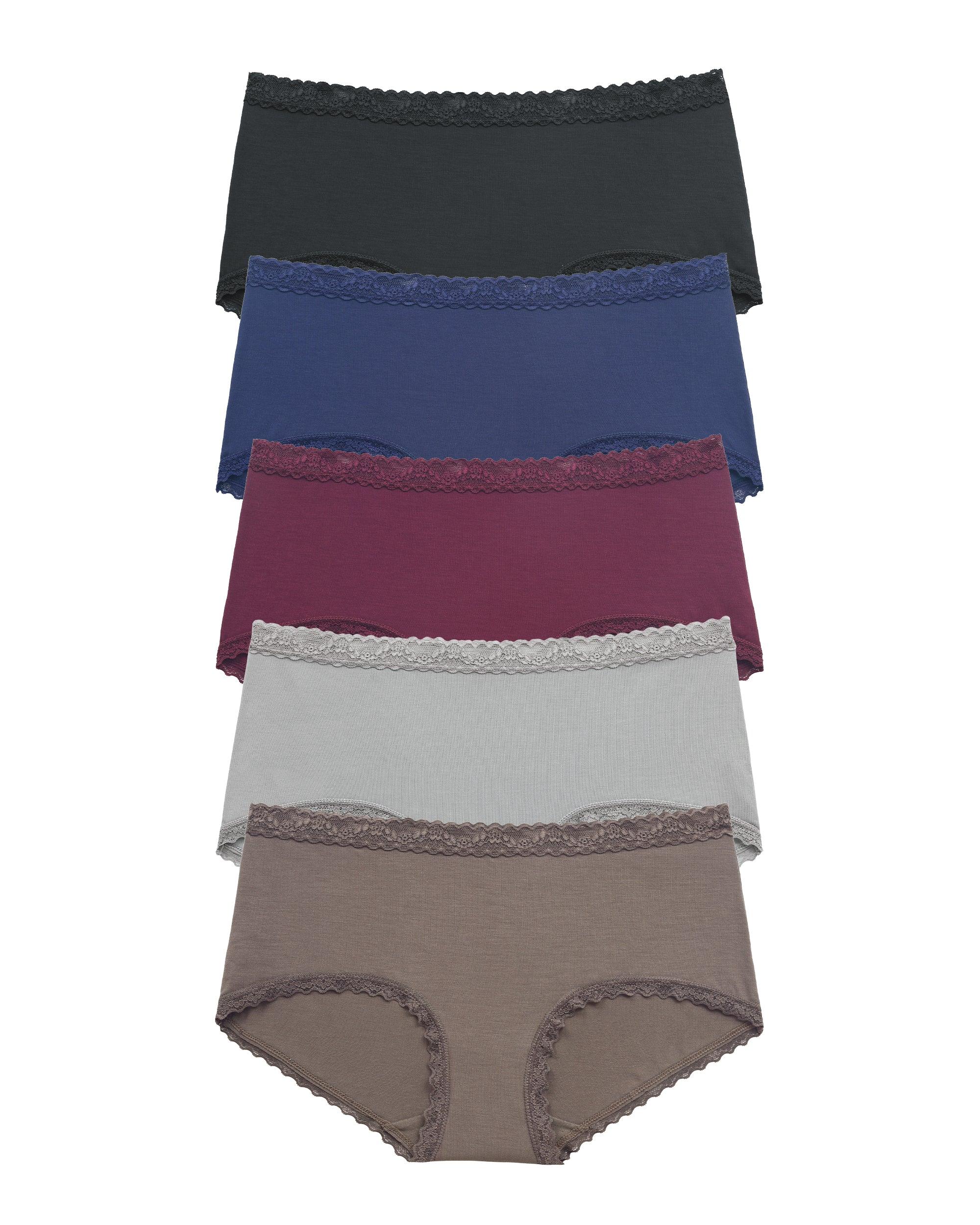 Women's Modal Hipster Underwear with Lace - GNEPH - GNEPH