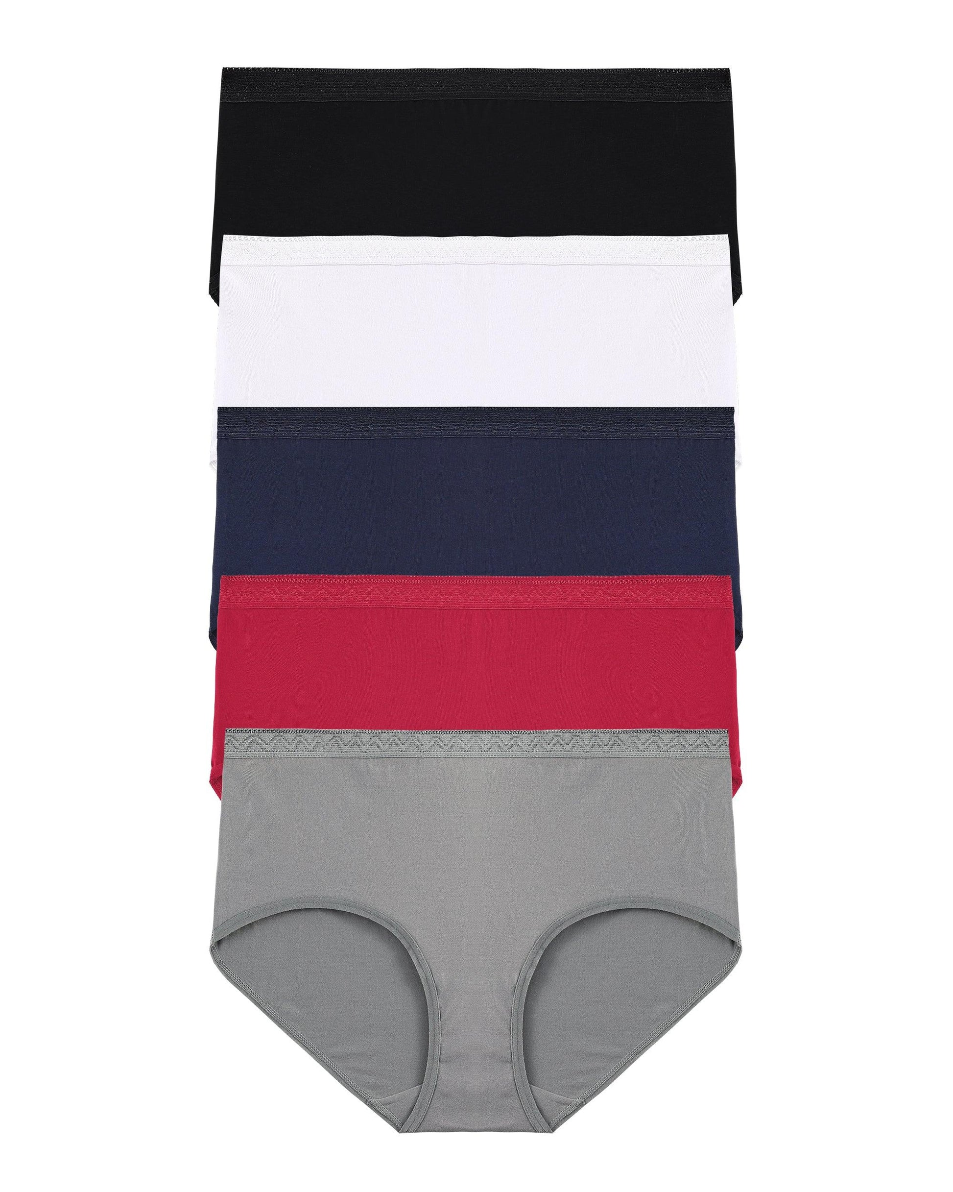Women's Plus Size Cotton Brief Multipack - GNEPH - GNEPH