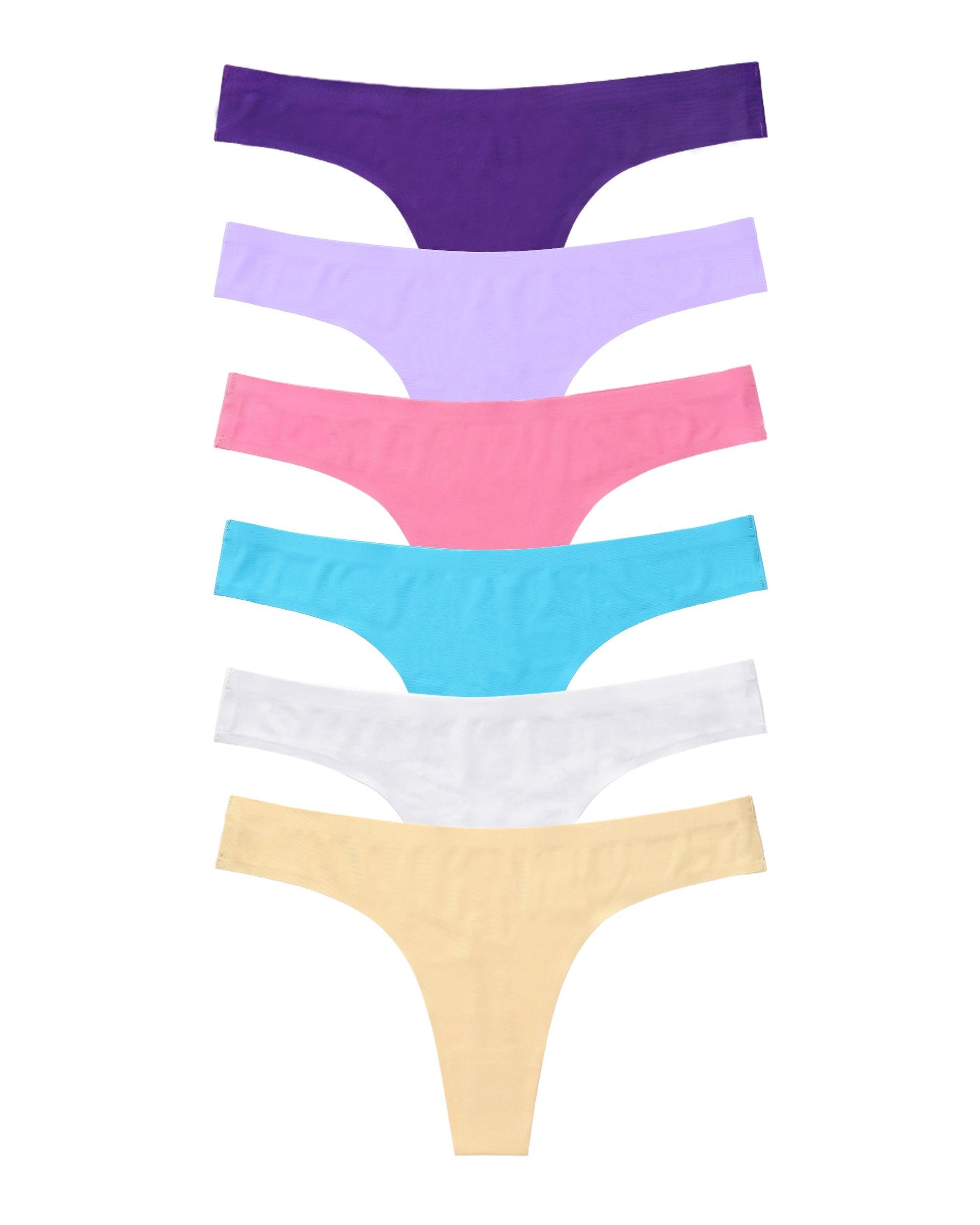 Women's Seamless Low-Rise Thong Multipack - GNEPH - GNEPH