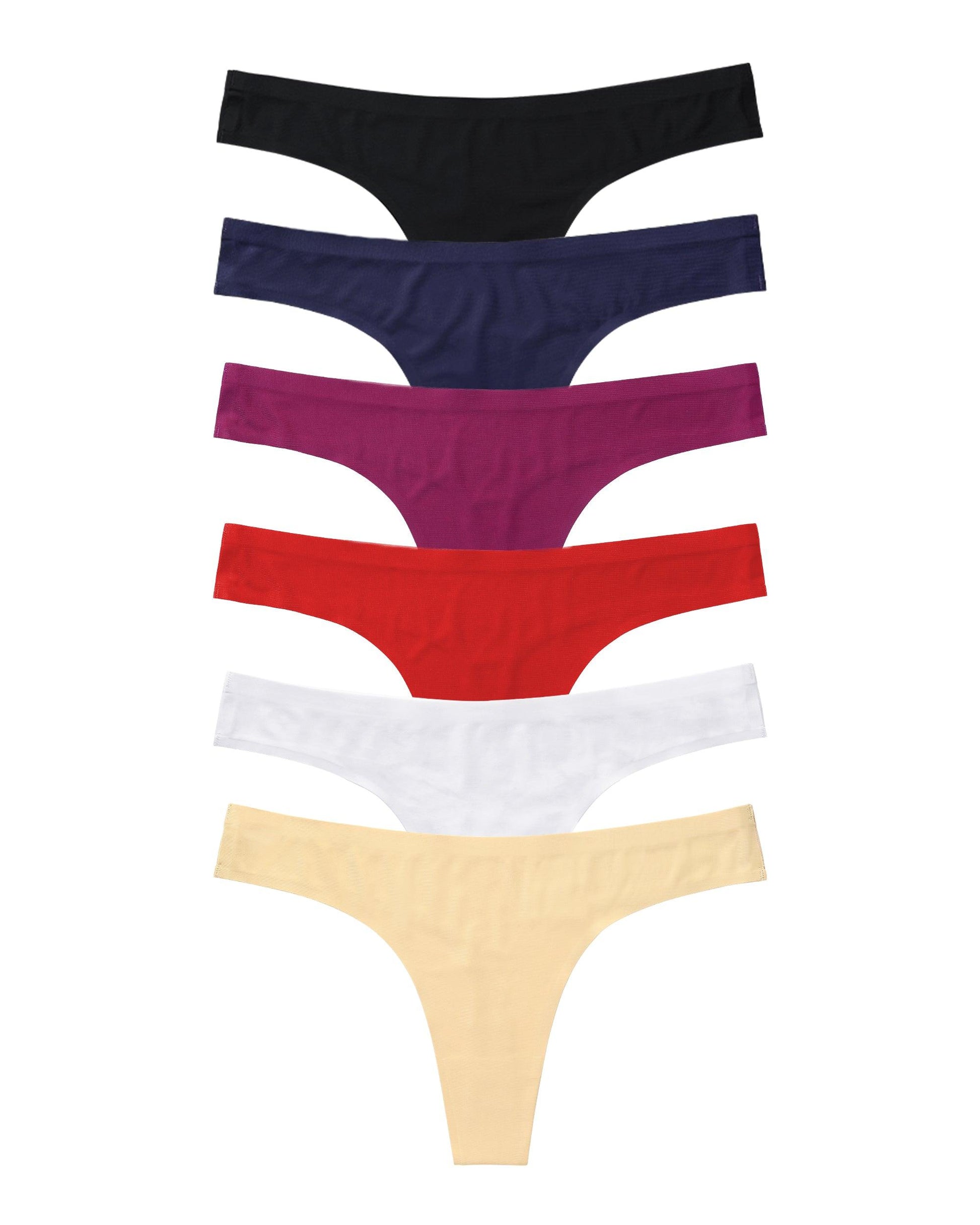 Women's Seamless Low-Rise Thong Multipack - GNEPH - GNEPH