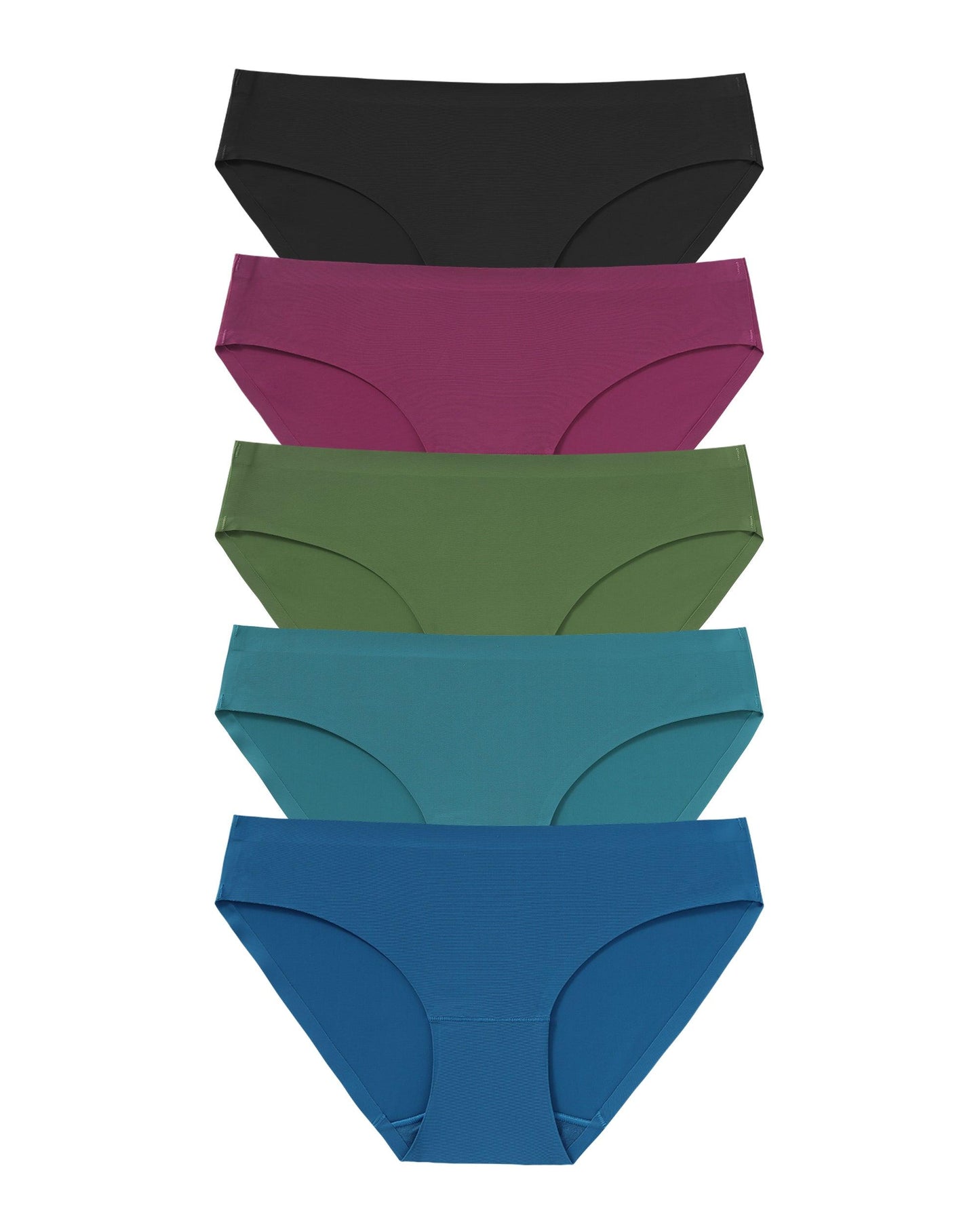 Women's Seamless Underwear No Show Panties Bikini Multipack - GNEPH - GNEPH